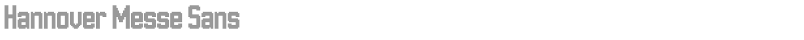 Hannover Messe Sans font preview